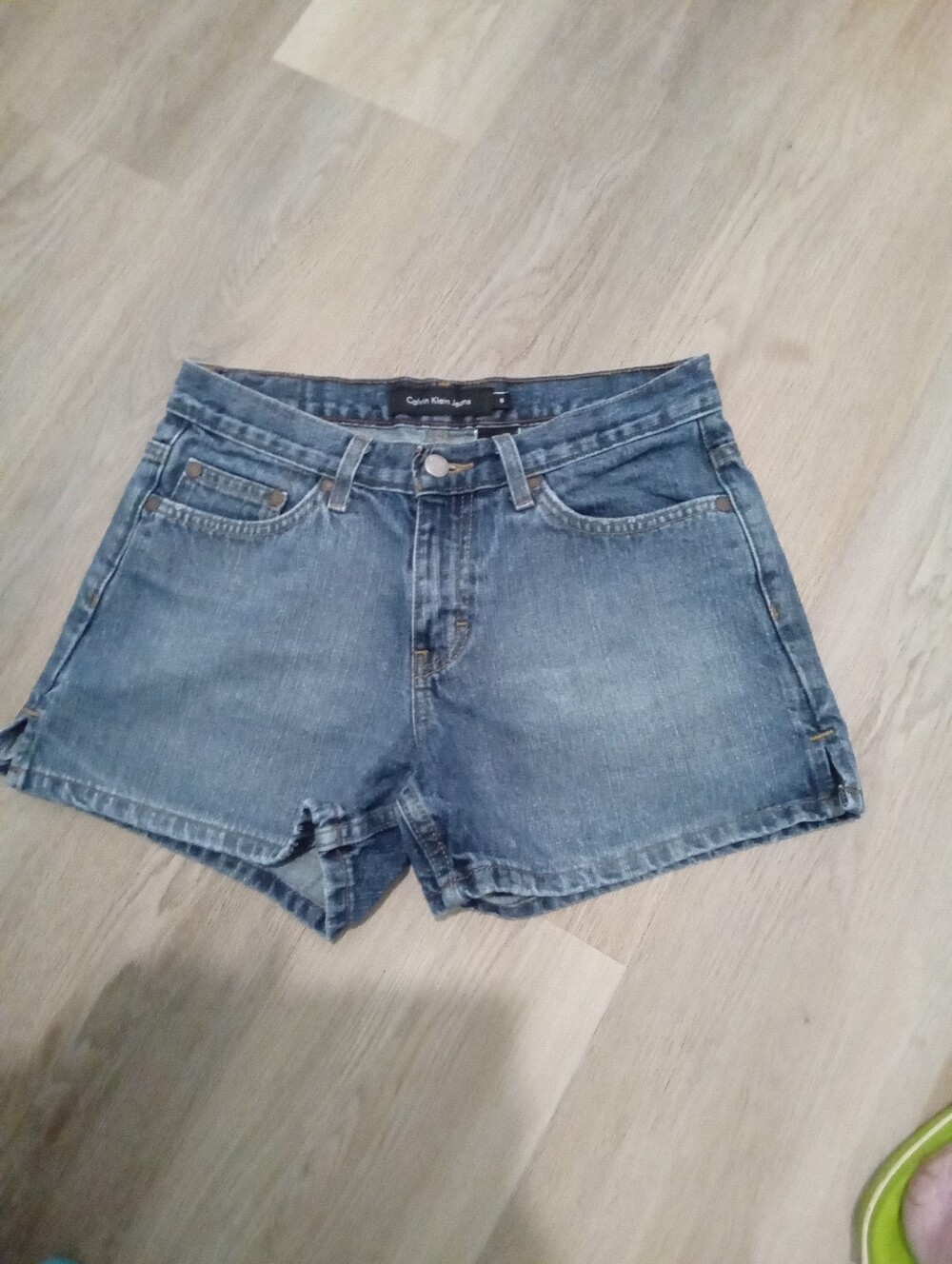 Calvin Klein Jeans Size 6 Faded Blue Denim Shorts